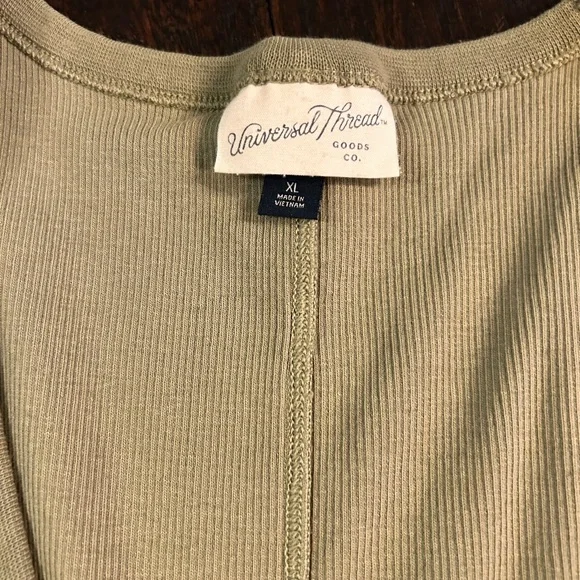 Classic Ribbed Cotton White and Olive Green Tank Top Bundle - Picture 2 of 9